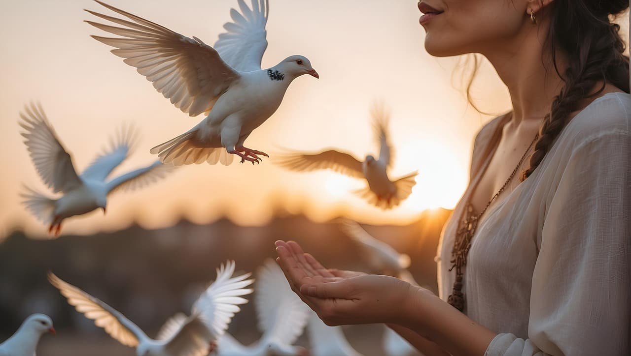 Woman praying